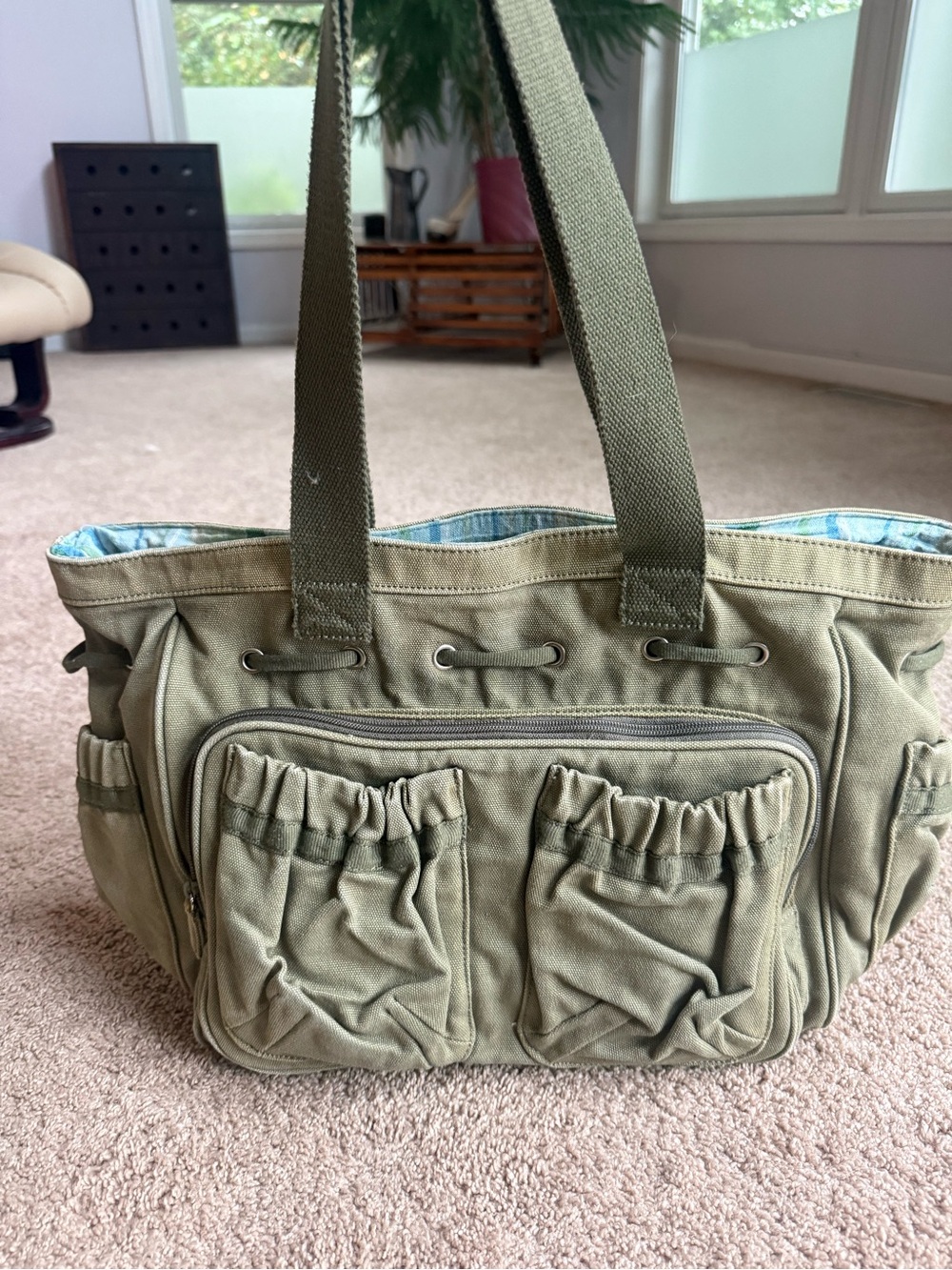 Nine West Heahy Duty Canvas Tote Bag